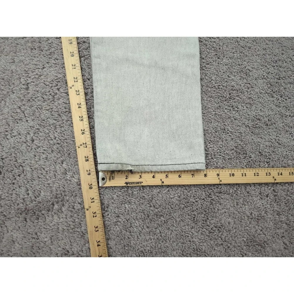 Vintage Levis 501 Jeans Mens 33x32 Washed Gray Olive Denim Y2K Button Fly‎